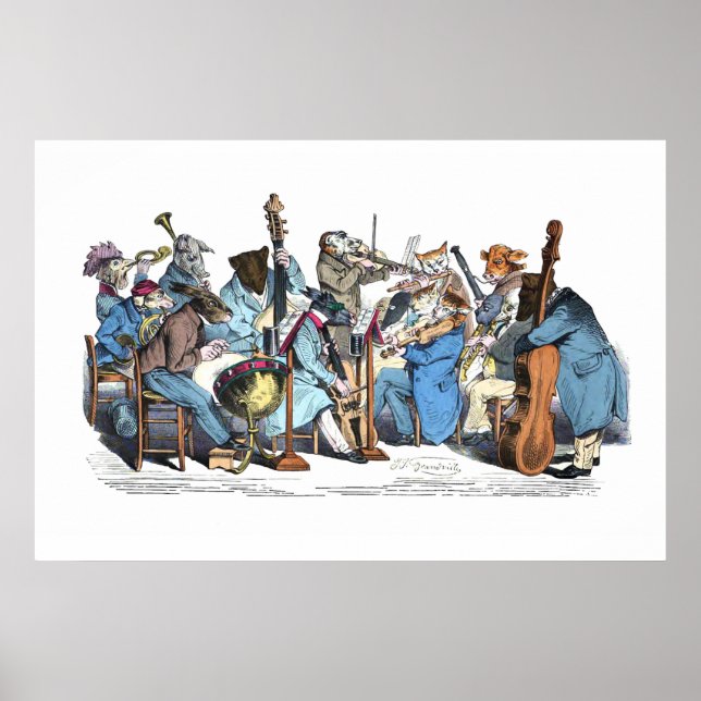 MUSISKT SPRÅK ANIMAL FARM ORCHESTRA POSTER (Framsidan)