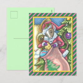 MUSJULEN BRINGER GODA KATTER JULKLAPPAR, Söt Helg Vykort