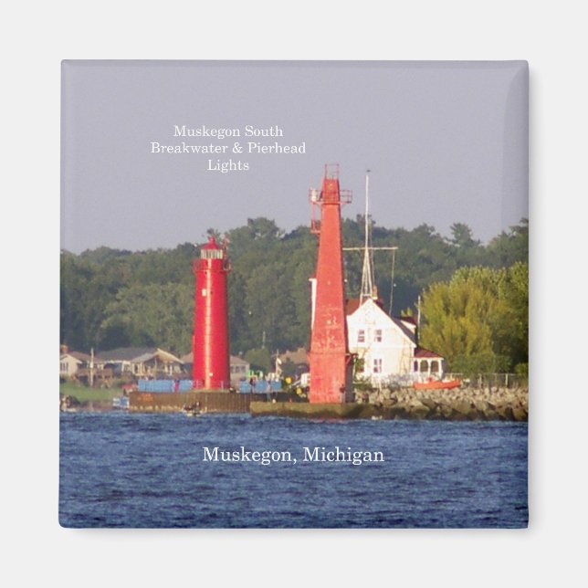 Muskegon Entrance Ljus magnet (Framsidan)
