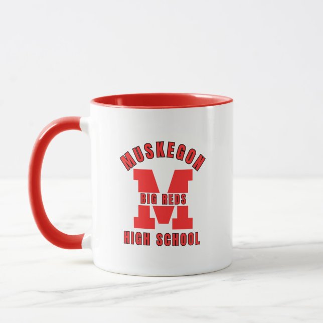 Muskegon High School Michigan Coffee Mug Mugg (Vänster)