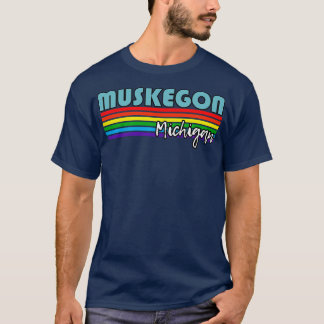 Muskegon Michigan Pride Muskegon LGBT-gåva LGBTQ T Shirt