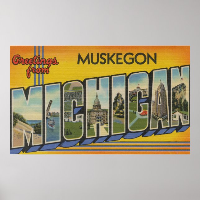 Muskegon, Michigan - Stora Brev Scenes Poster (Framsidan)