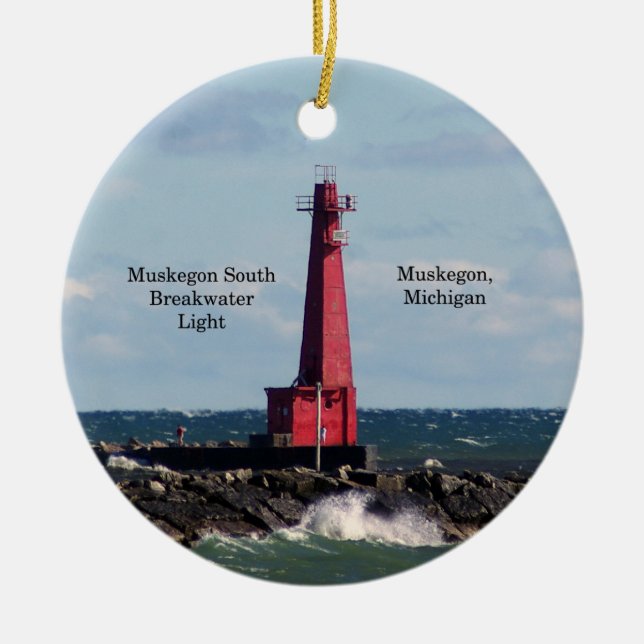 Muskegon South Breakwater Light ornament (Framsidan)