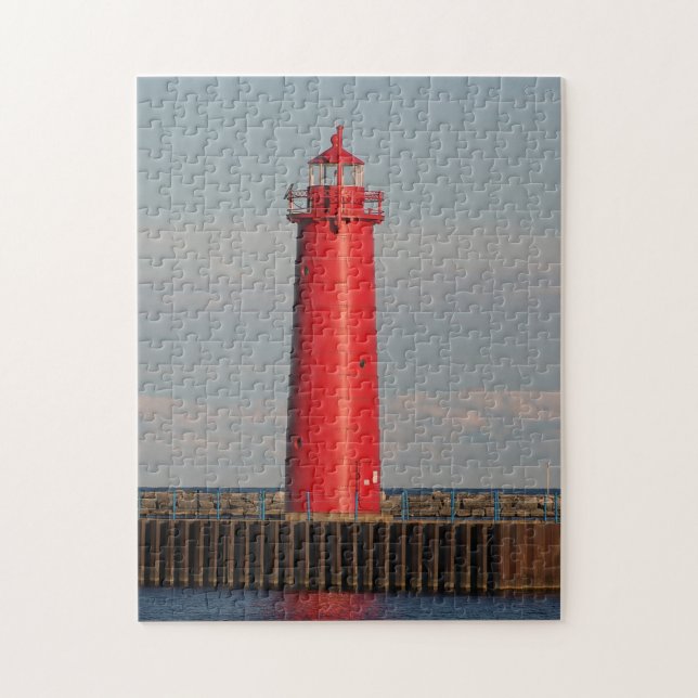 Muskegon South Pierhead Light Pussel (Vertikal)