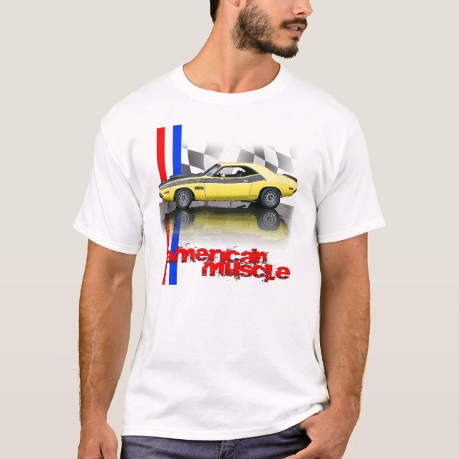Muskel för amerikan för fintutmanare T/A Tee Shirt (Framsida)