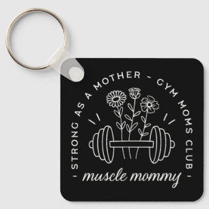 Muskel mammagym mamma stark mamma rolig nyckelring
