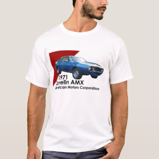 Muskelbil 1971 för Javelin AMX vid AMC Tee Shirt