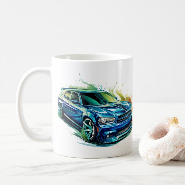 Muskelbil Coffee Mug Kaffemugg (Med munk)
