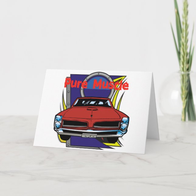 Muskelbil för 1966 GTO Kort (Framsida)