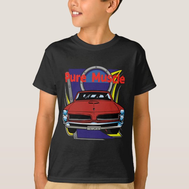 Muskelbil för 1966 GTO Tee Shirt (Framsida)