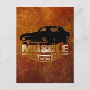 Muskelbil V8 Vykort