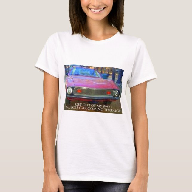 MUSKELBILAR FÖR AMC 1974 AMX TEE (Framsida)