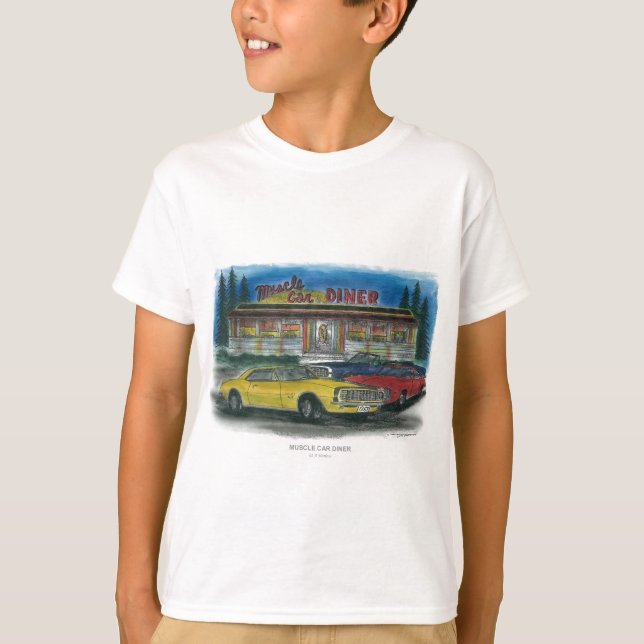 MUSKELBILMIDDAG T-SHIRT (Framsida)