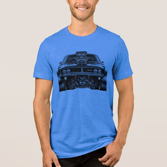 Muskelbilsöverdrift T Shirt (Framsida)