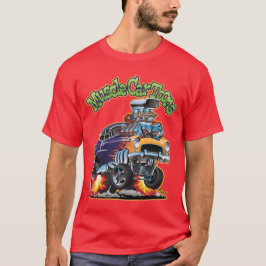 Muskelbilsverktyg Automotive Tecknad Tecknad Bok C T Shirt
