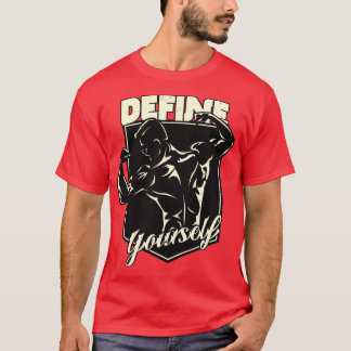 Muskeldefinition Boderybuilding Slogan T Shirt