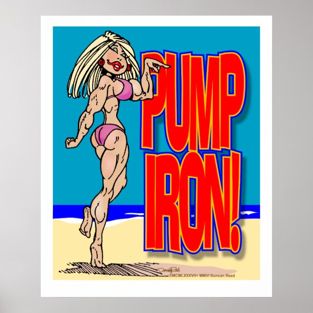 Muskelera upp chic poster (Framsidan)