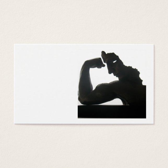 muskelman visitkort (Framsidan)