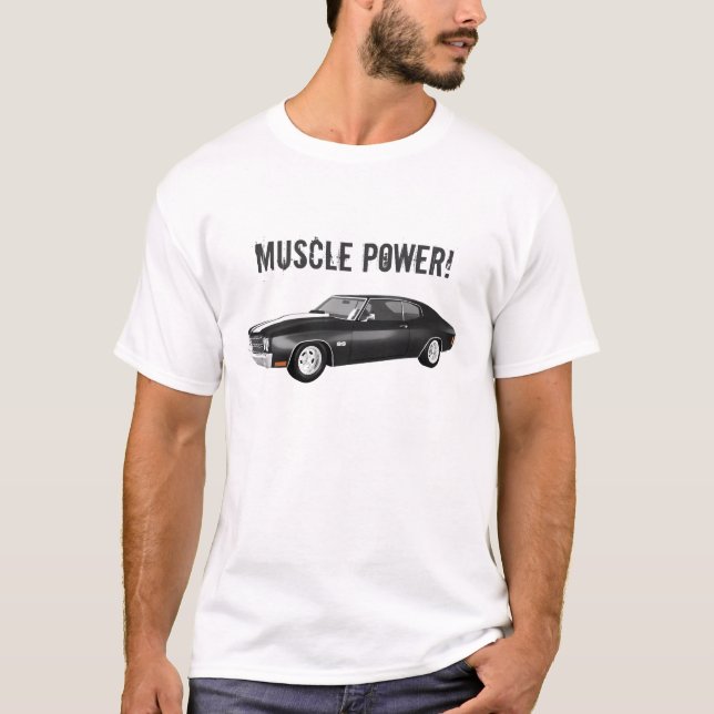Muskeln driver: Chevelle 3D modellerar: T-tröja Tee (Framsida)