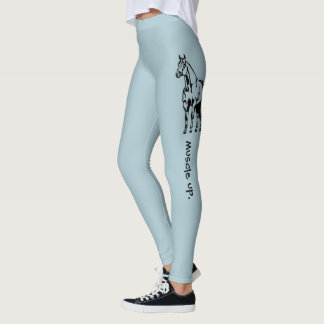 Muskeln inkvarterar upp hästCowgirlryttare Leggings