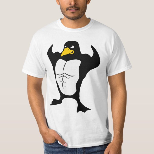 Muskelpingvin T-shirt (Framsida)