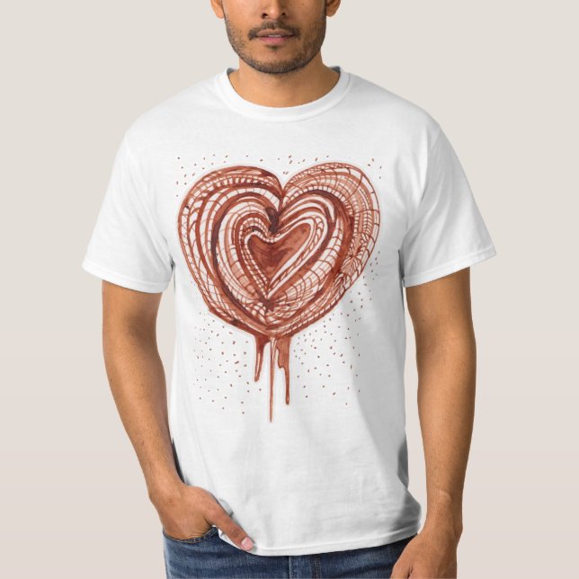 Muskelpump (hjärta) teckning t shirt (Framsida)
