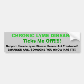 muskelryckning KRONISK LYME DISEASETicks mig av!!! Bildekal