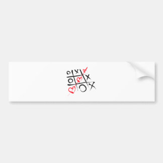 muskelryckning-tac-toe bildekal