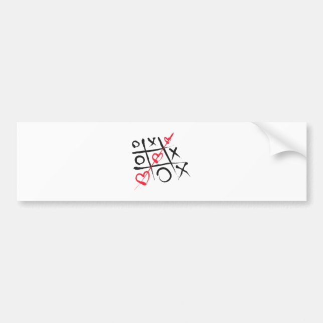 muskelryckning-tac-toe bildekal (Framsidan)