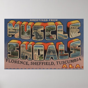 Muskelstim, Alabama - stora brevplatser Poster