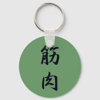 muskelsvart nyckelring