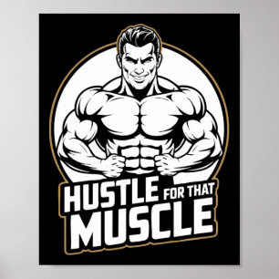 Muskelträningsfack Bodybuilding Weight Lyft Poster