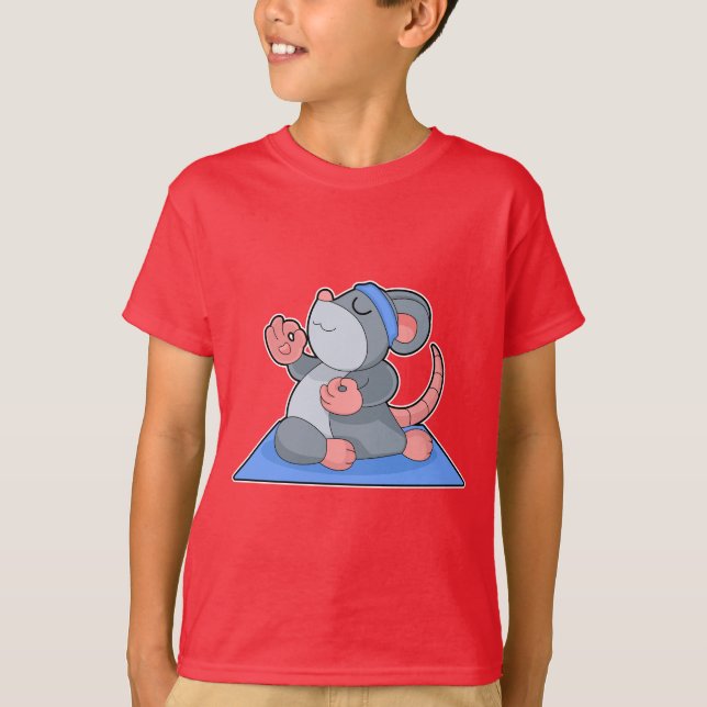 Muskelyoga Fitness Meditation T Shirt (Framsida)