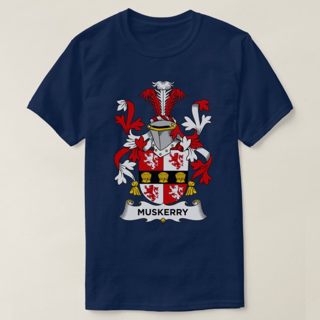 Muskerry Jackar Arm Family Crest T Shirt (Design framsida)