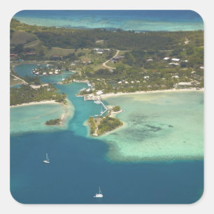 Musket Cove Island Resort, Malolo Lailai Island Fyrkantigt Klistermärke