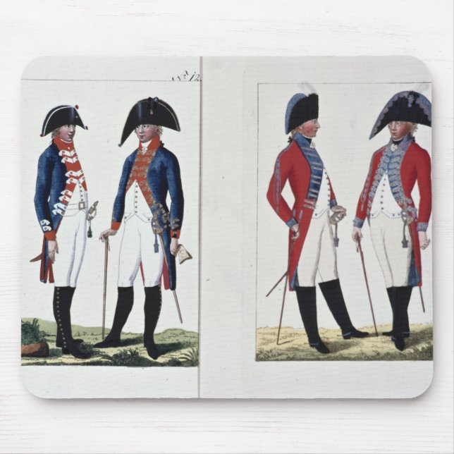 Musketeers och kommenderar, 1800 musmatta (Framsidan)