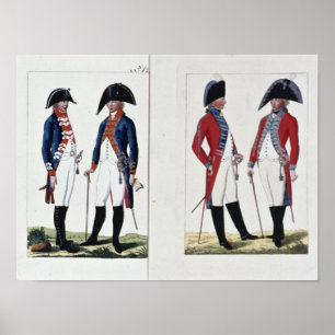 Musketeers och kommenderar, 1800 poster