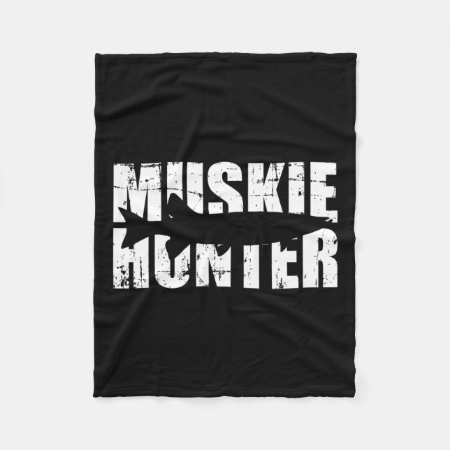 Muskie Hunter Fishing Fleecefilt (Framsidan)