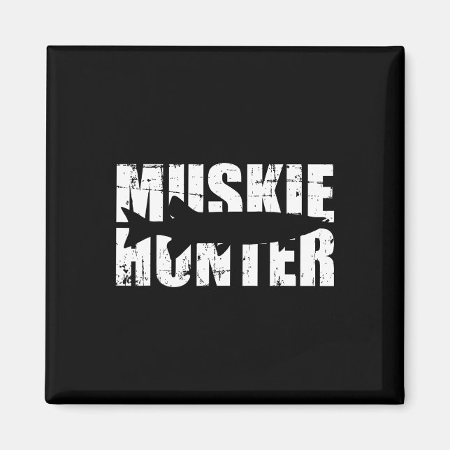 Muskie Hunter Fishing Magnet (Framsidan)