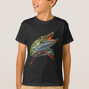 Muskie Jägare Musky Fiskare Lock Fly Fishing Nov T Shirt