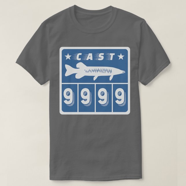 Muskie Muskellunge Musky Fishing Funny Fisherman T Shirt (Design framsida)