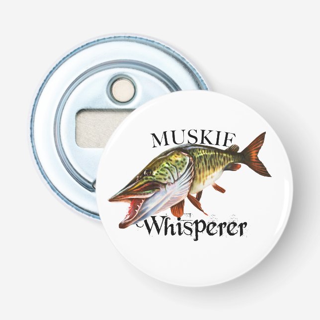 Muskie Whisperer Flasköppnare (Framsidan)