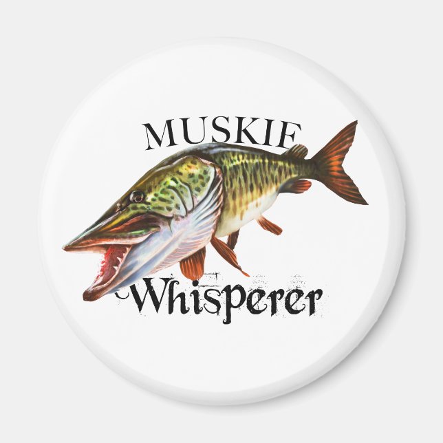 Muskie Whisperer Magnet (Framsidan)