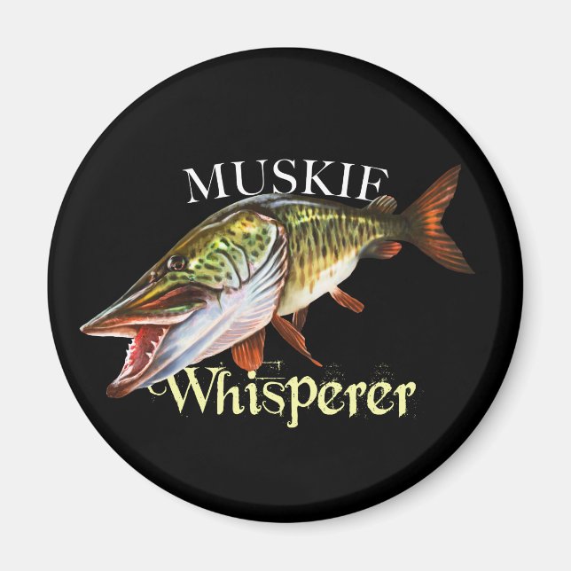 Muskie Whisperer Magnet (Framsidan)