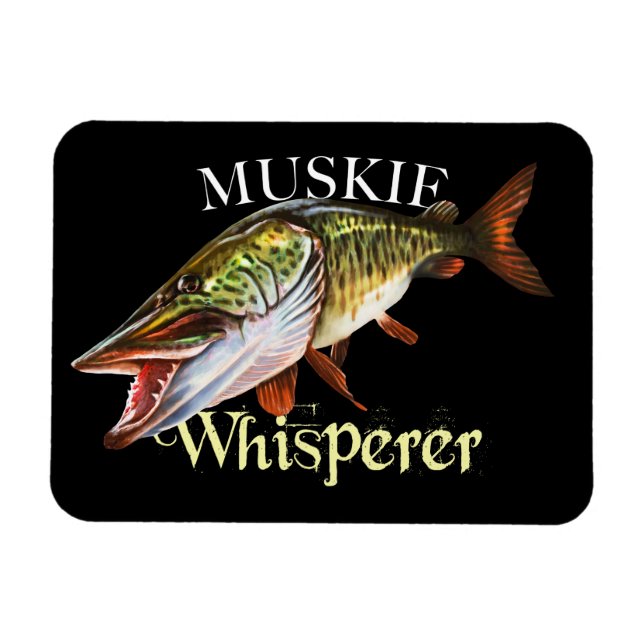 Muskie Whisperer Magnet (Horisontell)
