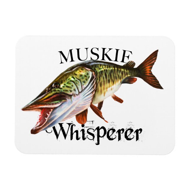 Muskie Whisperer Magnet (Horisontell)