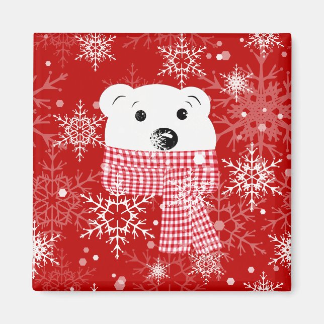 Musklen från en polar, jul magnet (Framsidan)