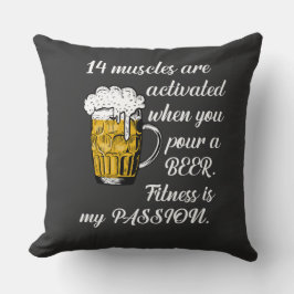 Muskler aktiverade när du häller en öl. kudde