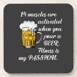 Muskler aktiverade när du häller en öl. underlägg