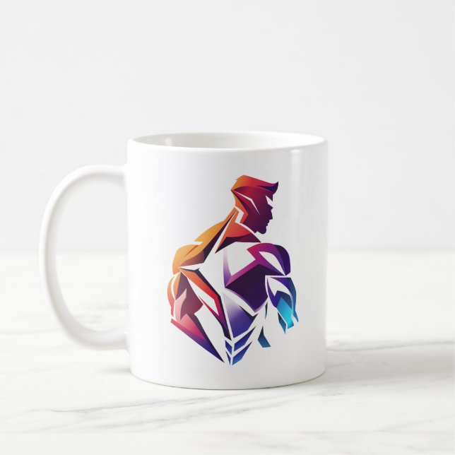 Muskler och färger kaffemugg (Vänster)